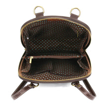 Load image into Gallery viewer, Chala Convertible Backpack Purse Owls Taupe