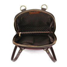 Load image into Gallery viewer, Chala Convertible Backpack Purse Pawprint Burgundy
