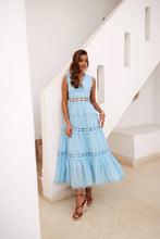 Load image into Gallery viewer, Choklate Paris Ellie Long Dress in Openwork Cotton