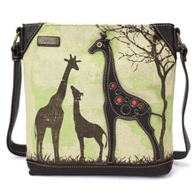 Load image into Gallery viewer, Chala Safari Canvas Crossbody Giraffe Sand