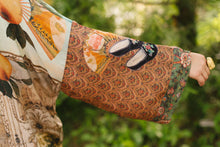 Load image into Gallery viewer, Market of Stars Secret Garden Opera Duster Kimono Robe w/ Swan, Fan