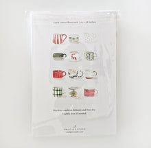 Load image into Gallery viewer, Emily Lex Studio Christmas mugs tea towel