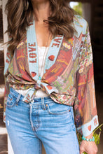 Load image into Gallery viewer, Market of Stars Love Language Pixie Duster Cropped Kimono w/ Faith, Hope