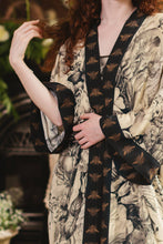 Load image into Gallery viewer, Market of Stars Honey & The Moon Opera Duster Kimono Robe w/ Florals & Bees