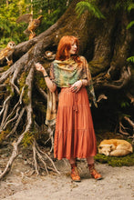 Load image into Gallery viewer, Market of Stars Woodland Wisdom Bohemian Scarf with Florals, Rabbit & Moths