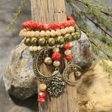 Load image into Gallery viewer, The Primitive Peddler Oh Father Time Stretch Bracelet Set