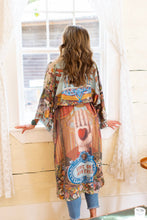 Load image into Gallery viewer, Market of Stars Love Language Opera Duster Kimono Robe w/ Faith, Hope