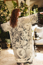 Load image into Gallery viewer, Market of Stars Honey & The Moon Opera Duster Kimono Robe w/ Florals & Bees