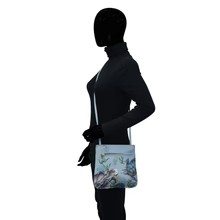Load image into Gallery viewer, Slim Crossbody With Front Zip Underwater Beauty