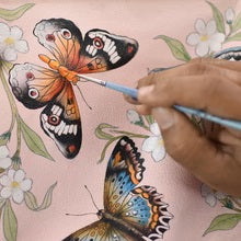 Load image into Gallery viewer, Anuschka Medium Zip Pouch Butterfly Melody