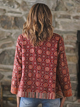 Load image into Gallery viewer, April Cornell Kalamkari Reversible Cover Up