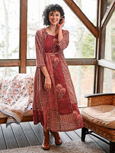 Load image into Gallery viewer, April Cornell Moondream Patchwork Dress