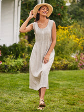 Load image into Gallery viewer, April Cornell Coastal Stripe Pinafore Dress