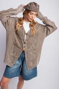 Load image into Gallery viewer, Easel Cable Knitted Sweater Cardigan