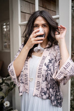 Load image into Gallery viewer, Market Of Stars Peace Wine & Sunshine Cropped Kimono