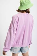 Load image into Gallery viewer, Easel Star Patch Washed Terry Pullover