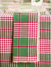 Load image into Gallery viewer, April Cornell Holly Plaid Napkin (set of 4)