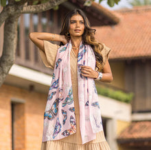 Load image into Gallery viewer, Anuschka Printed Chiffon Scarf Butterfly Melody