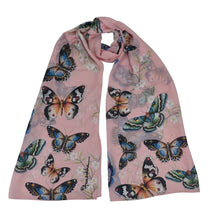Load image into Gallery viewer, Anuschka Printed Chiffon Scarf Butterfly Melody