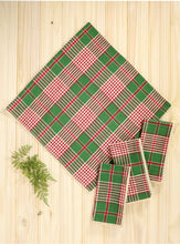 Load image into Gallery viewer, April Cornell Holly Plaid Napkin (set of 4)