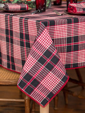 Load image into Gallery viewer, April Cornell Holly Plaid Tablecloth