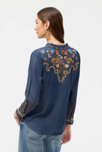 Load image into Gallery viewer, Johnny Was Durago Ruffle Neck Shirt