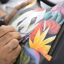 Load image into Gallery viewer, Aunschka Mini Double Zip Travel Crossbody Happy Panda