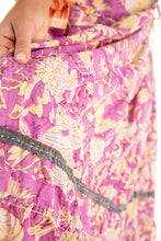 Load image into Gallery viewer, Magnolia Pearl Nepali Peasant Skirt Wildberry