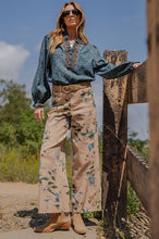 Load image into Gallery viewer, Easel Floral Printed Soft Stretch Twill Pants