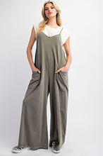 Load image into Gallery viewer, Easel Mineral Washed Cotton Span Jumpsuit