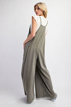 Load image into Gallery viewer, Easel Mineral Washed Cotton Span Jumpsuit