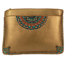 Load image into Gallery viewer, Mary Frances New Day Beaded Mosaic Themed Crossbody Leather Handbag