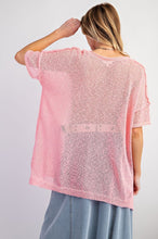 Load image into Gallery viewer, Easel Short Sleeve Knitted Sweater Top