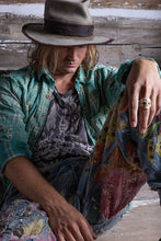 Load image into Gallery viewer, Magnolia Pearl Patchwork Boyfriend Shirt