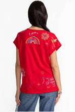 Load image into Gallery viewer, Johnny Was Easy Paneled V-Neck Tee