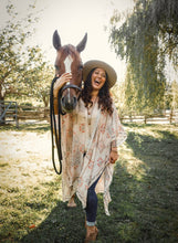 Load image into Gallery viewer, Market of Stars Love Story Heart Print Bamboo Boho Kimono