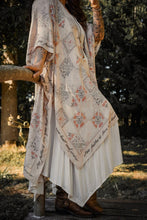 Load image into Gallery viewer, Market of Stars Love Story Heart Print Bamboo Boho Kimono
