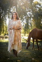 Load image into Gallery viewer, Market of Stars Love Story Heart Print Bamboo Boho Kimono