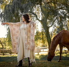 Load image into Gallery viewer, Market of Stars Love Story Heart Print Bamboo Boho Kimono