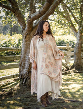 Load image into Gallery viewer, Market of Stars Love Story Heart Print Bamboo Boho Kimono