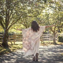 Load image into Gallery viewer, Market of Stars Love Story Heart Print Bamboo Boho Kimono