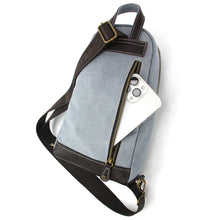 Load image into Gallery viewer, Chala Canvas Sling Bag Turtles Indigo