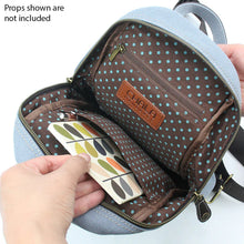 Load image into Gallery viewer, Chala Canvas Sling Bag Turtles Indigo