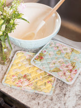 Load image into Gallery viewer, April Cornell Apple Blossom Patchwork Potholder