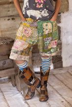 Load image into Gallery viewer, Magnolia Pearl Patchwork Miner Shorts