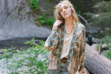 Load image into Gallery viewer, Market Of Stars Earth & Sky Cropped Bamboo Kimono Cardigan
