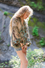 Load image into Gallery viewer, Market Of Stars Earth & Sky Cropped Bamboo Kimono Cardigan