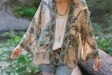 Load image into Gallery viewer, Market Of Stars Earth & Sky Cropped Bamboo Kimono Cardigan