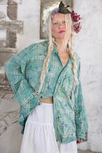 Load image into Gallery viewer, Magnolia Pearl Patchwork Boyfriend Shirt
