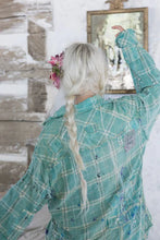 Load image into Gallery viewer, Magnolia Pearl Patchwork Boyfriend Shirt